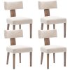 Modern Dining Chairs Set of 4, Upholstered Side Chairs